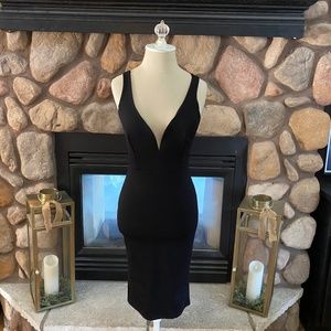 Lulu's Black Bodycon Dress NWT